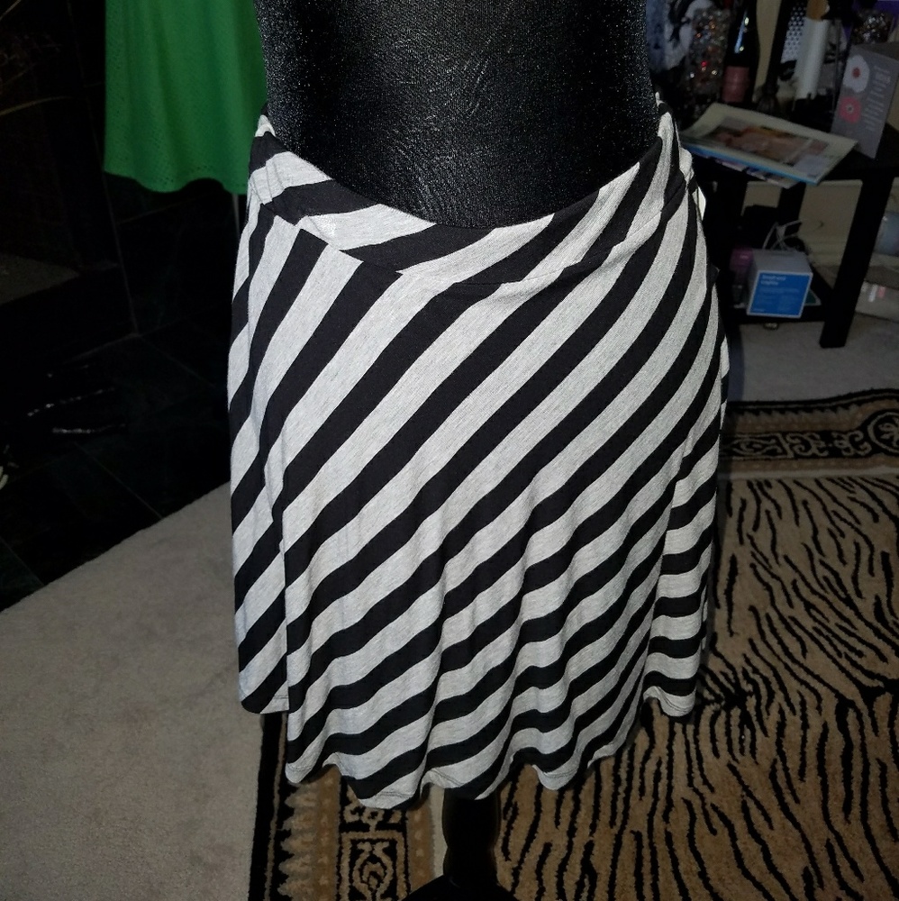 NWT! Striped Skater Knit Skirt
